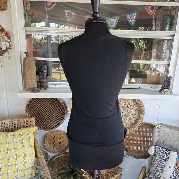 Grateful Dead Custom Cut Cropped Black Tank Top with Pink and Blue Bear M? - Picture 4 of 15